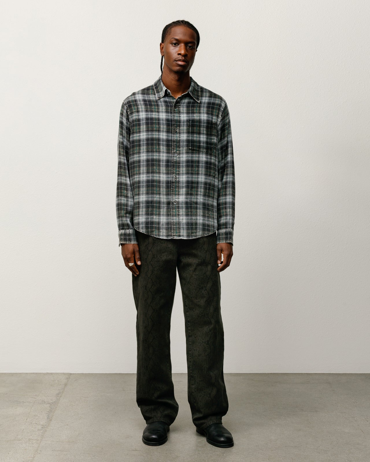 Matthew Plaid Shirt – Charcoal | Tops & Shirts | Stüssy Japan