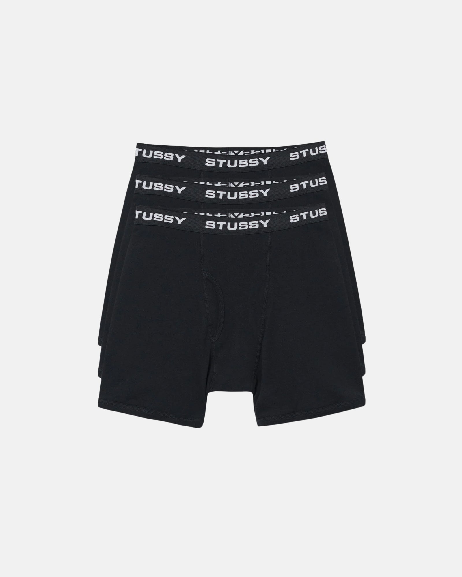 Stüssy Boxer Briefs 3 Pack in black – Stüssy Japan
