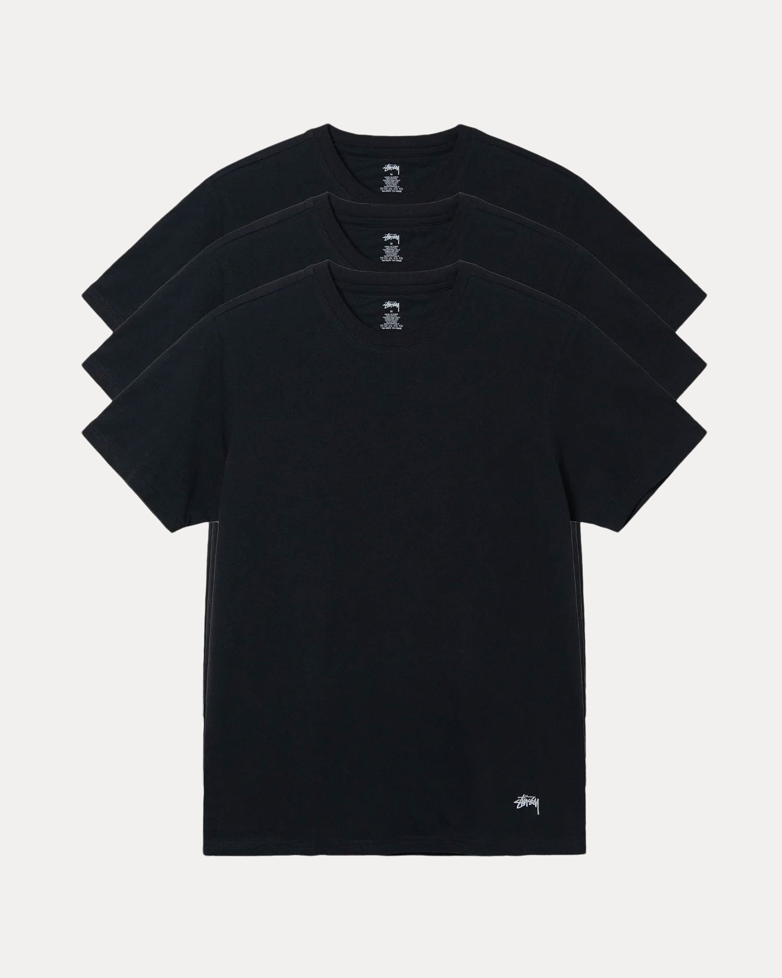 Undershirts 3 Pack in black – Stüssy Japan