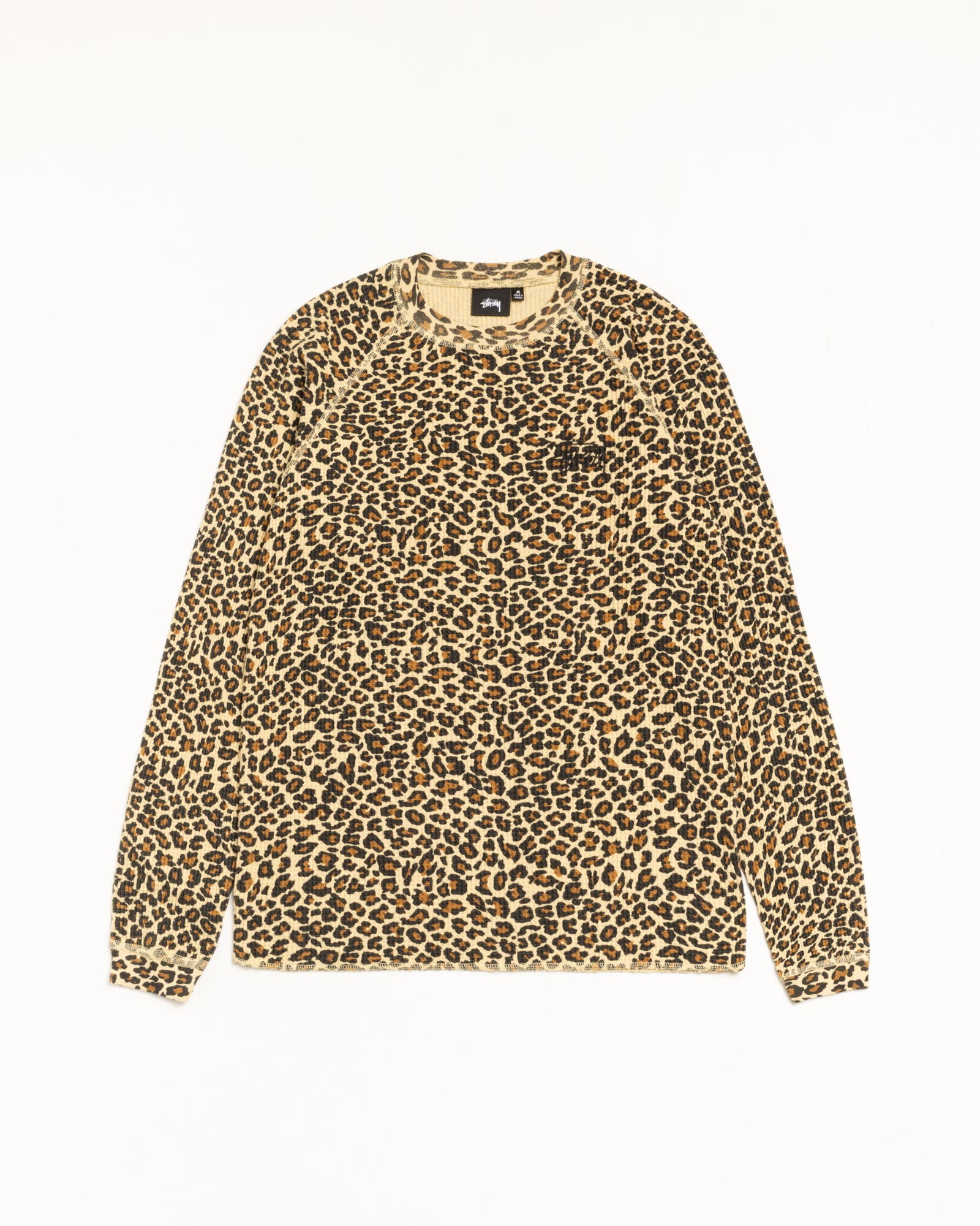 Raglan Thermal LS Crew – Leopard | Tops & Shirts | Stüssy Japan