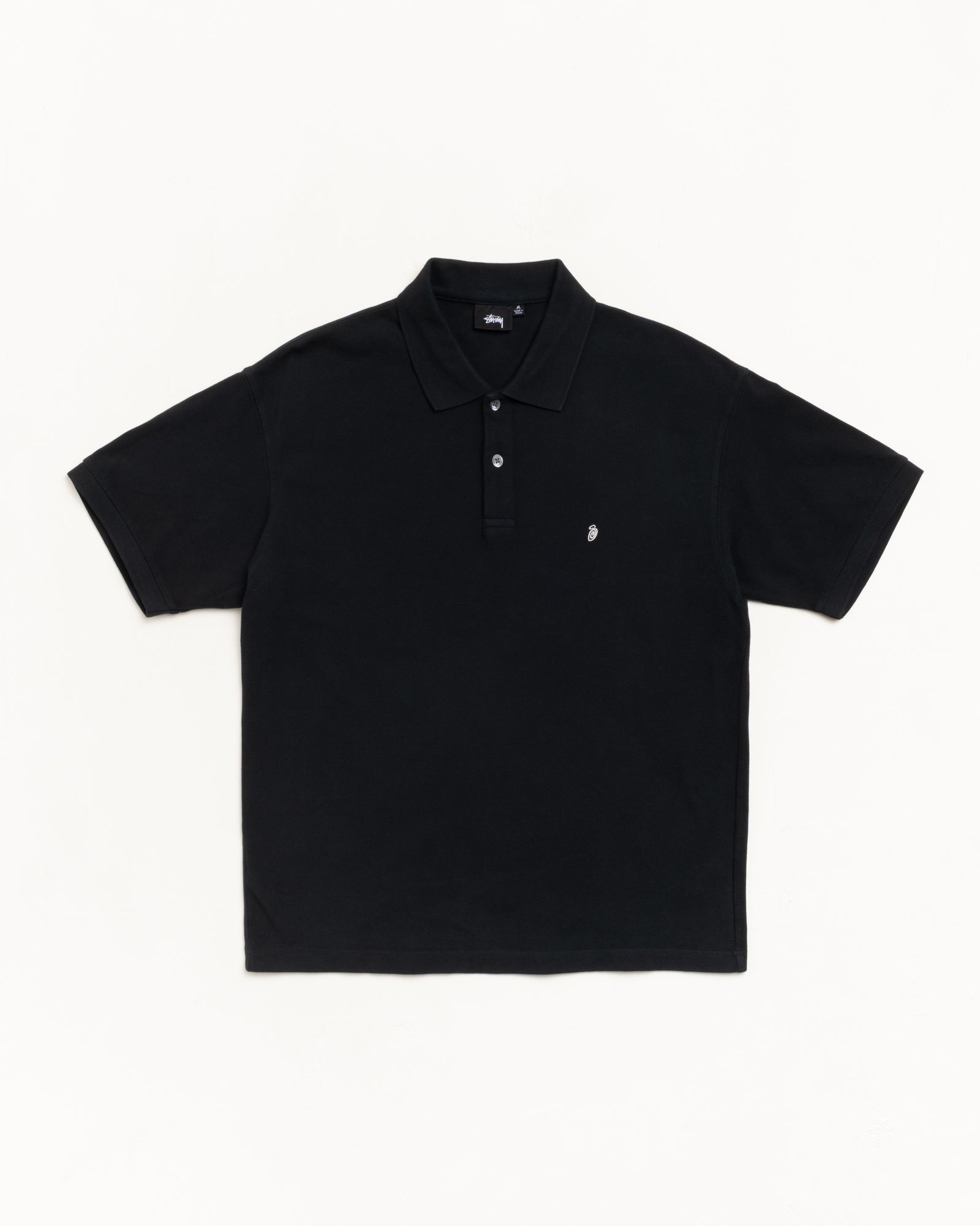 Classic Pique Polo – Black | Tops & Knits | Stüssy Japan