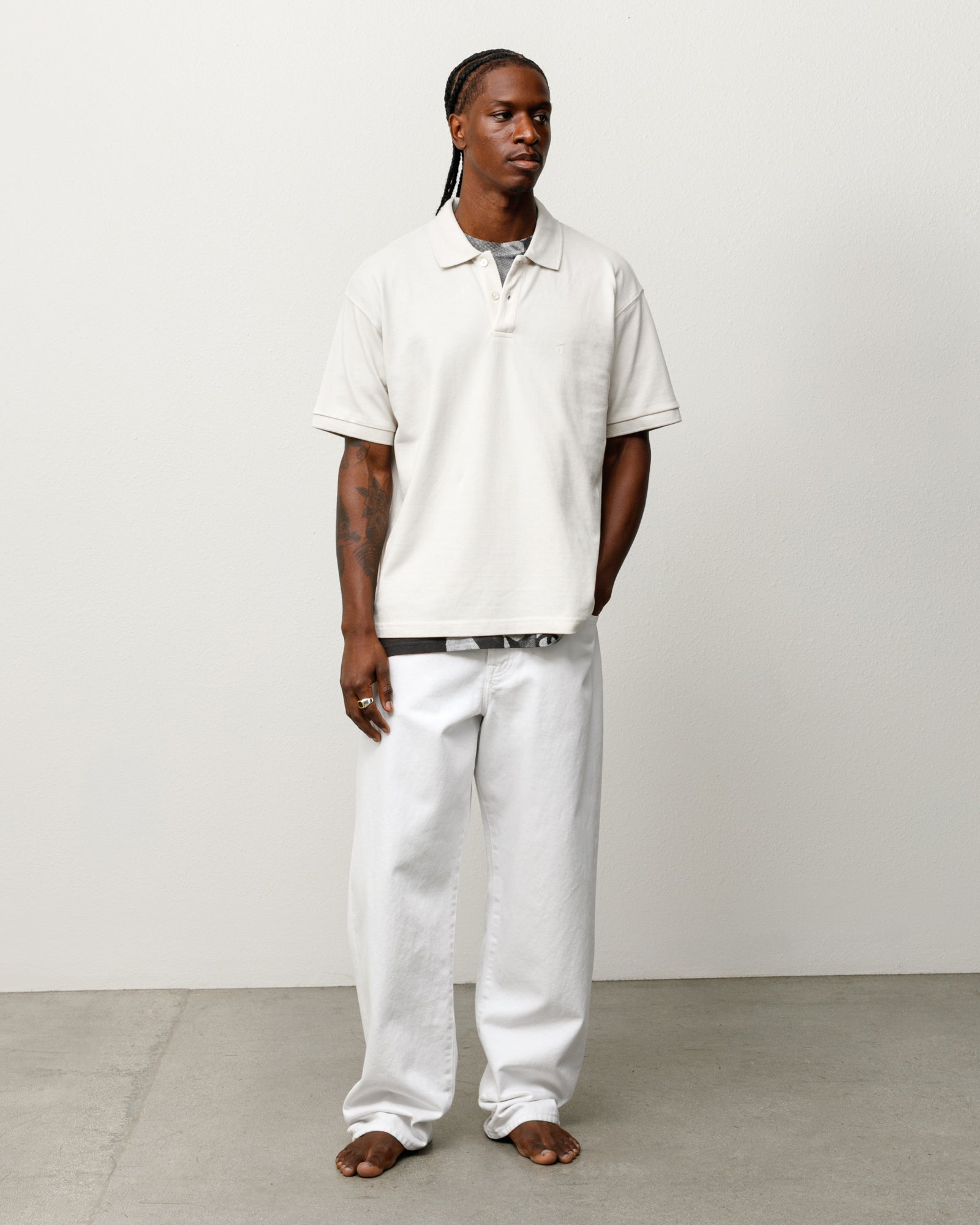 Classic Pique Polo – Off White | Tops & Knits | Stüssy Japan
