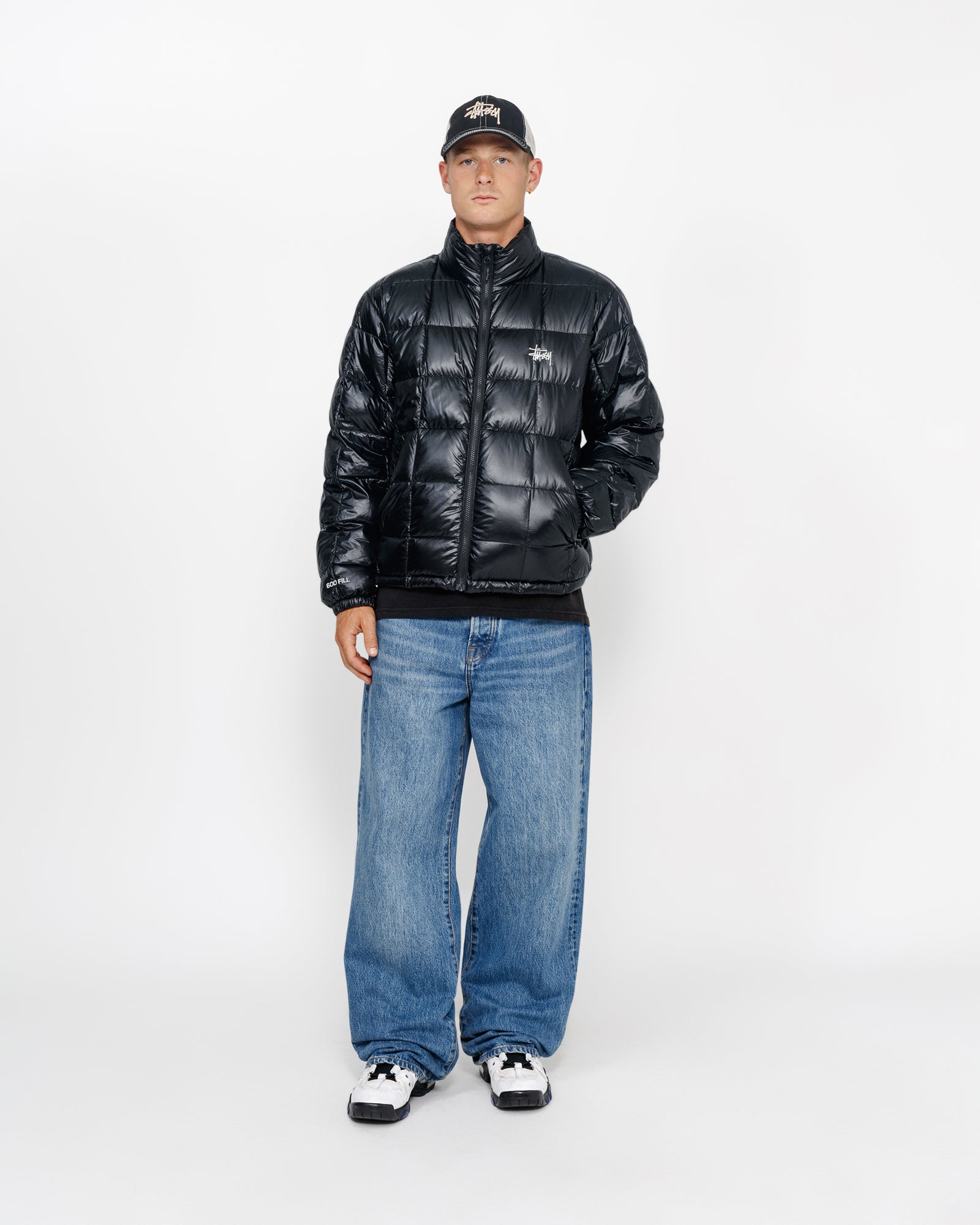 Midweight Puffer in black – Stüssy Japan