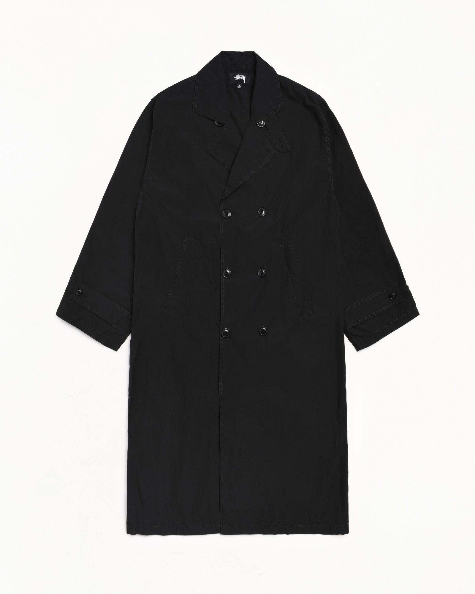 Lightweight Surfman Trench – Black | Outerwear | Stüssy Japan