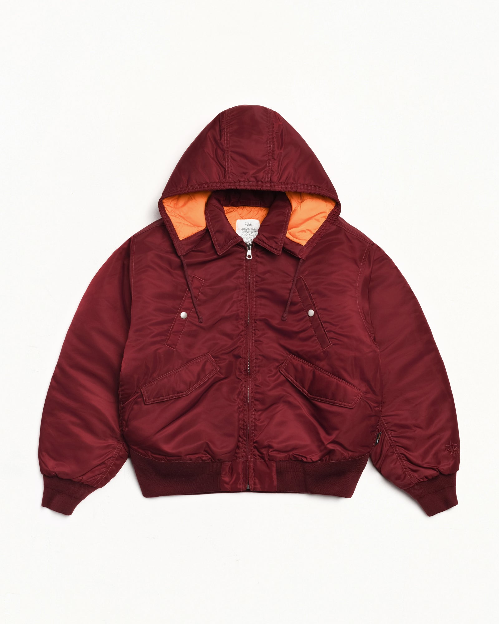 Flight Bomber – Burgundy | Outerwear | Stüssy Japan