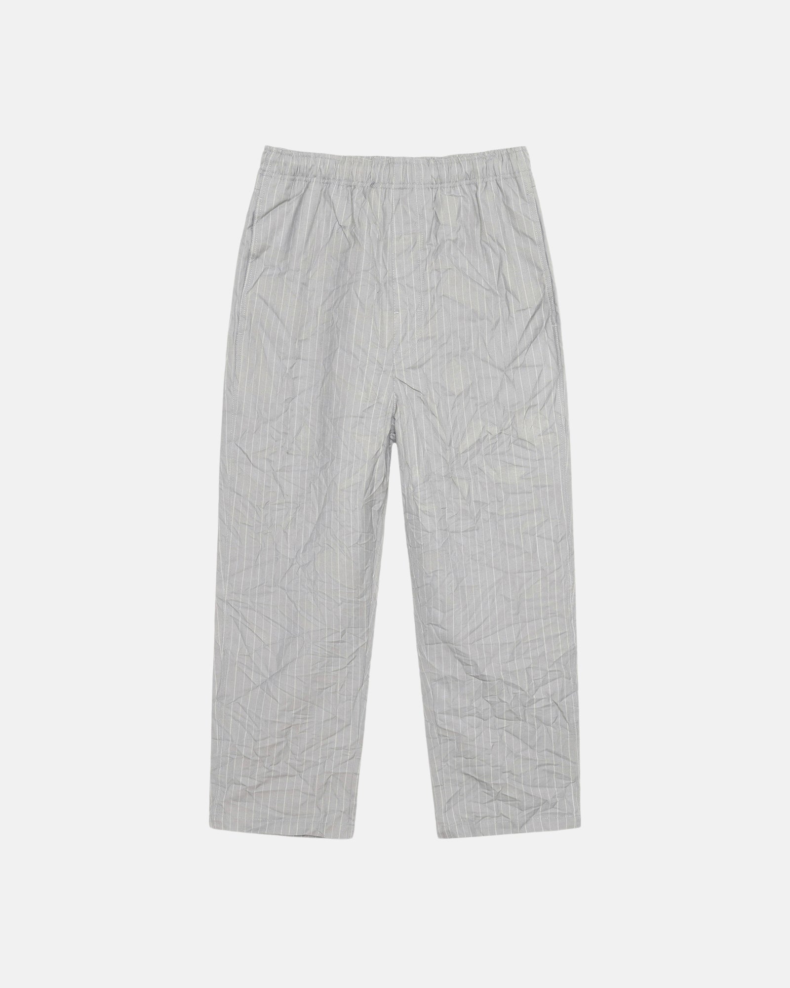 Beach Pant Wrinkled Stripe in grey – Stüssy Japan