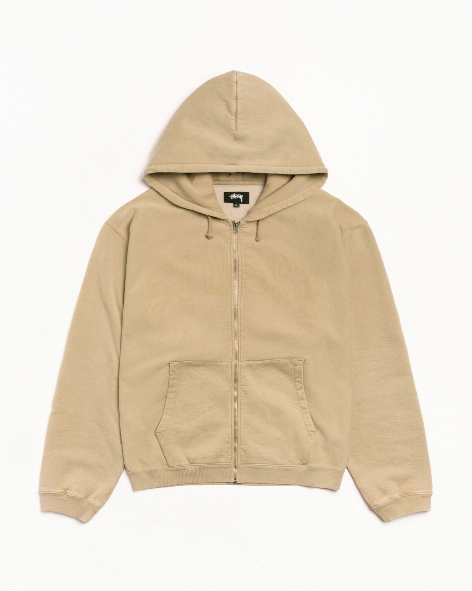 Faded Graphic Zip Hoodie – Washed Beige | Sweats | Stüssy Japan