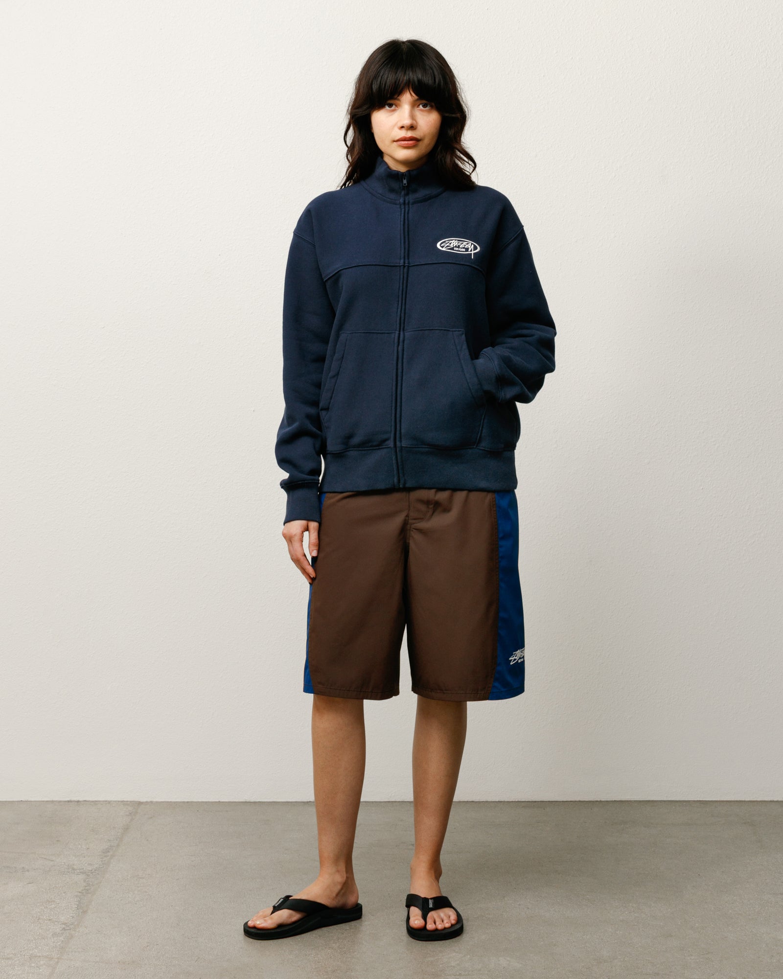 Fleece Track Jacket – Navy | Zip-up Fleece | Stüssy Japan Fleece Track Jacket – Navy | Zip-up Fleece | Stüssy Japan