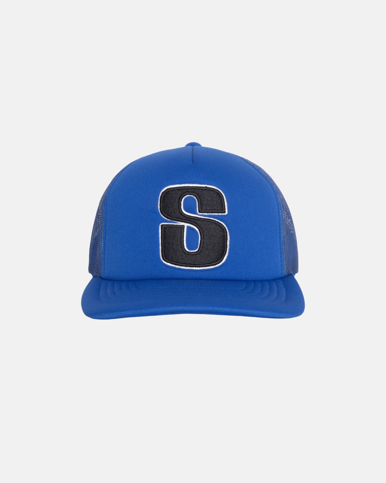 STUSSY 青 メッシュキャップ ビッグ4 STUSSY 青 メッシュキャップ