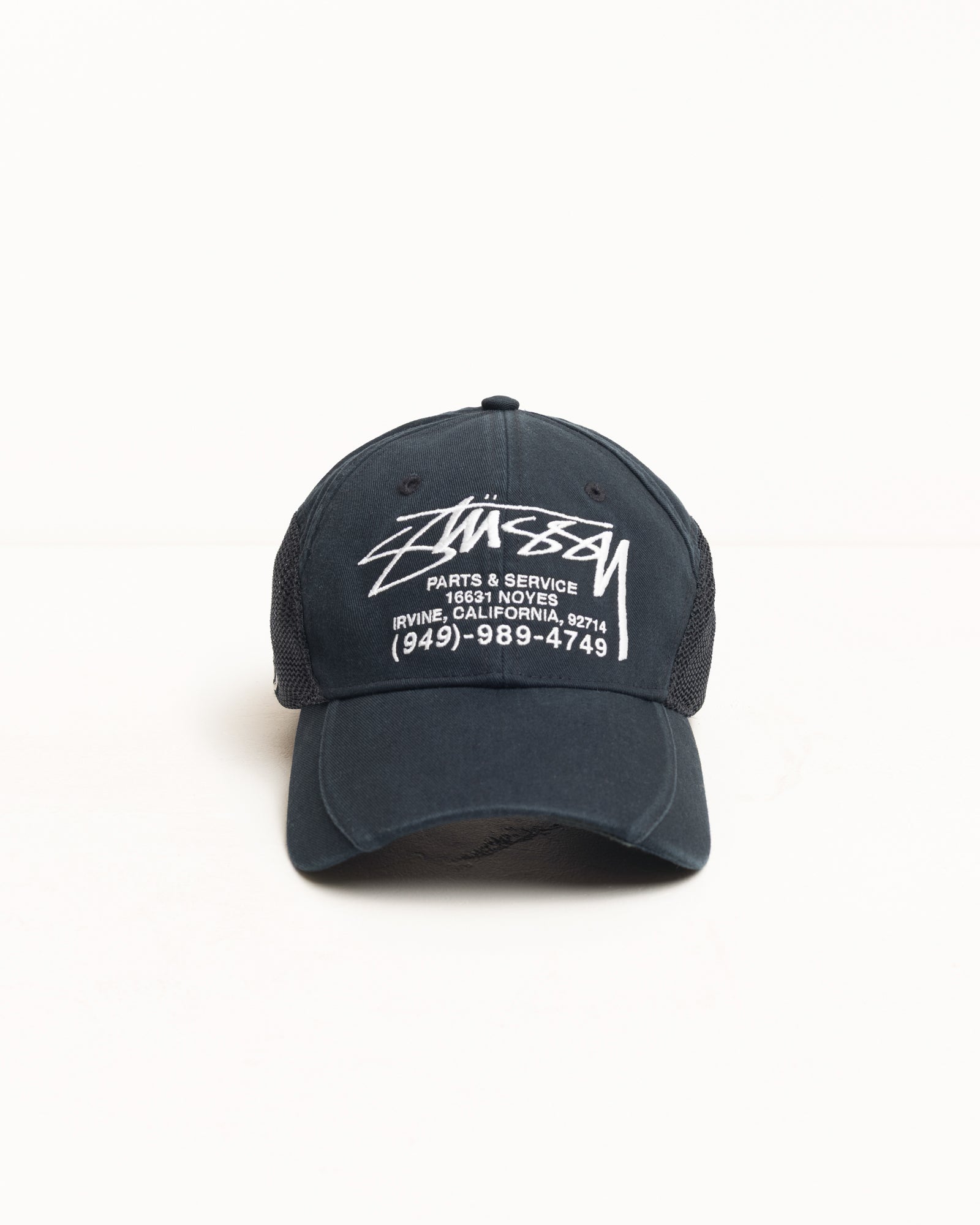 Parts & Service Mesh Cap – Black | Headwear | Stüssy Japan