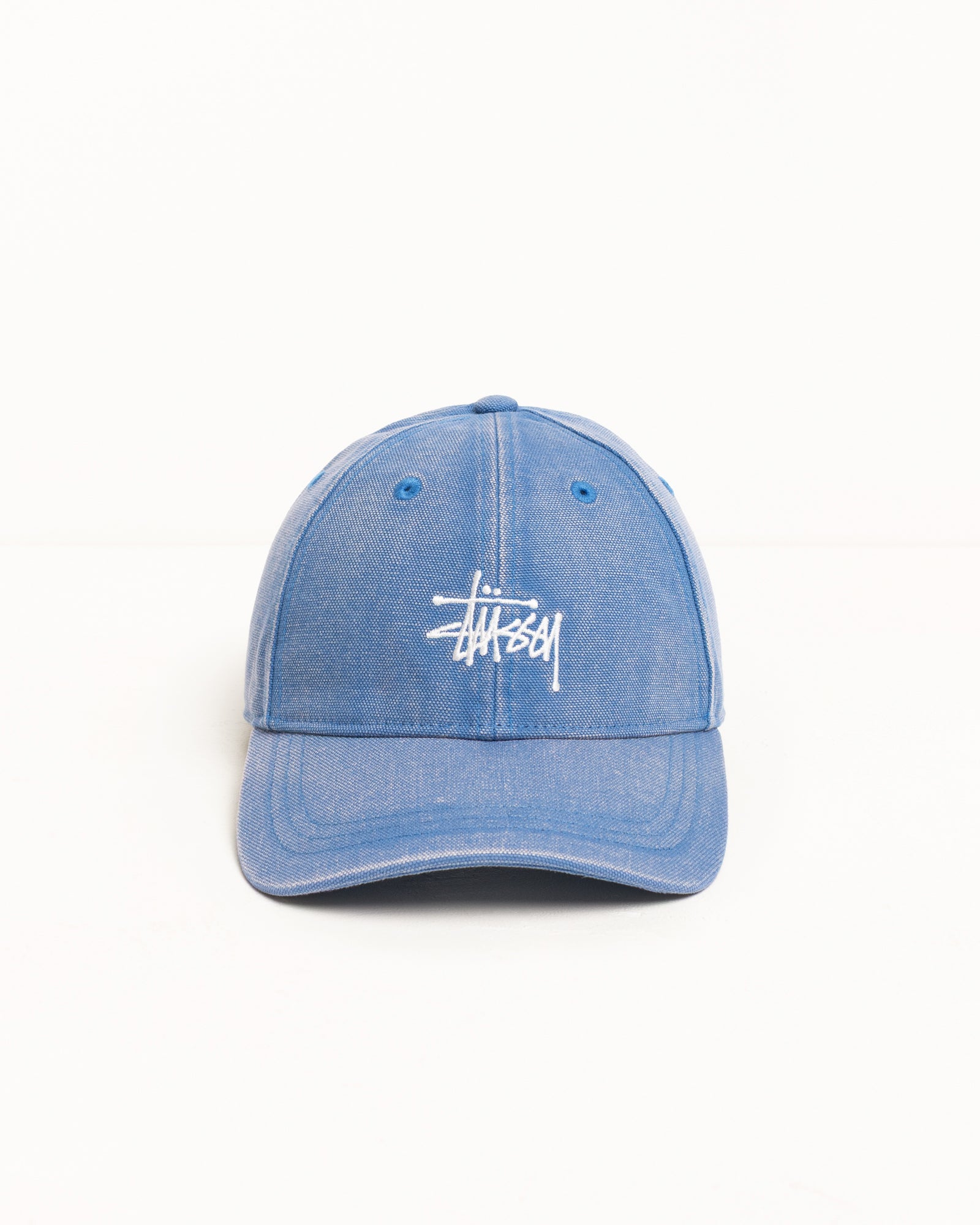 Basic Stüssy Cap Washed Canvas – Blue | Headwear | Stüssy Japan
