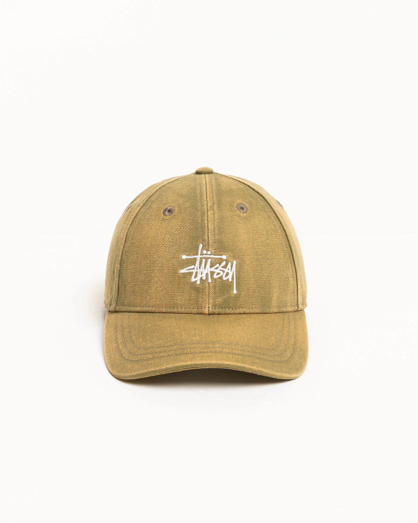 Basic Stüssy Cap Washed Canvas – Green | Headwear | Stüssy Japan