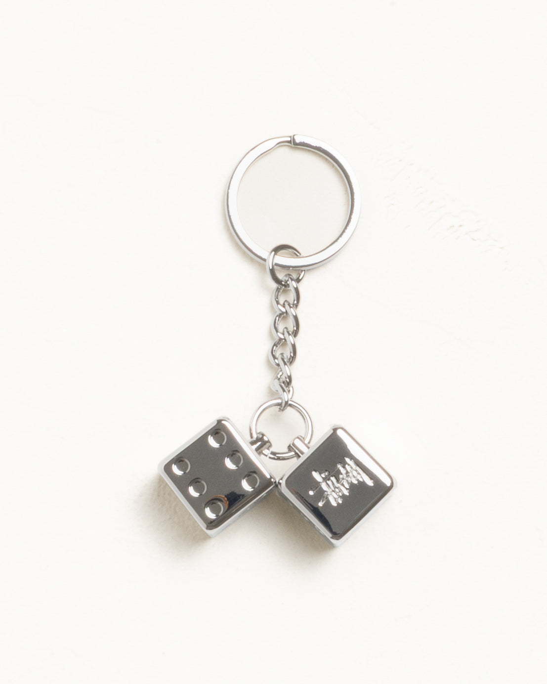 Metal Dice Keychain – Silver | Accessories | Stüssy Japan