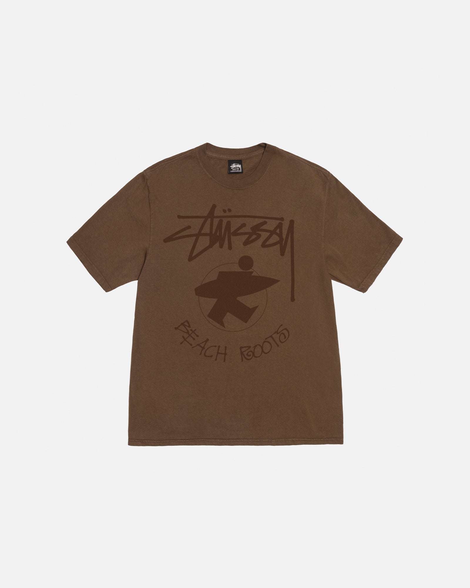 Beach Roots Tee Pigment Dyed in brown – Stüssy Japan