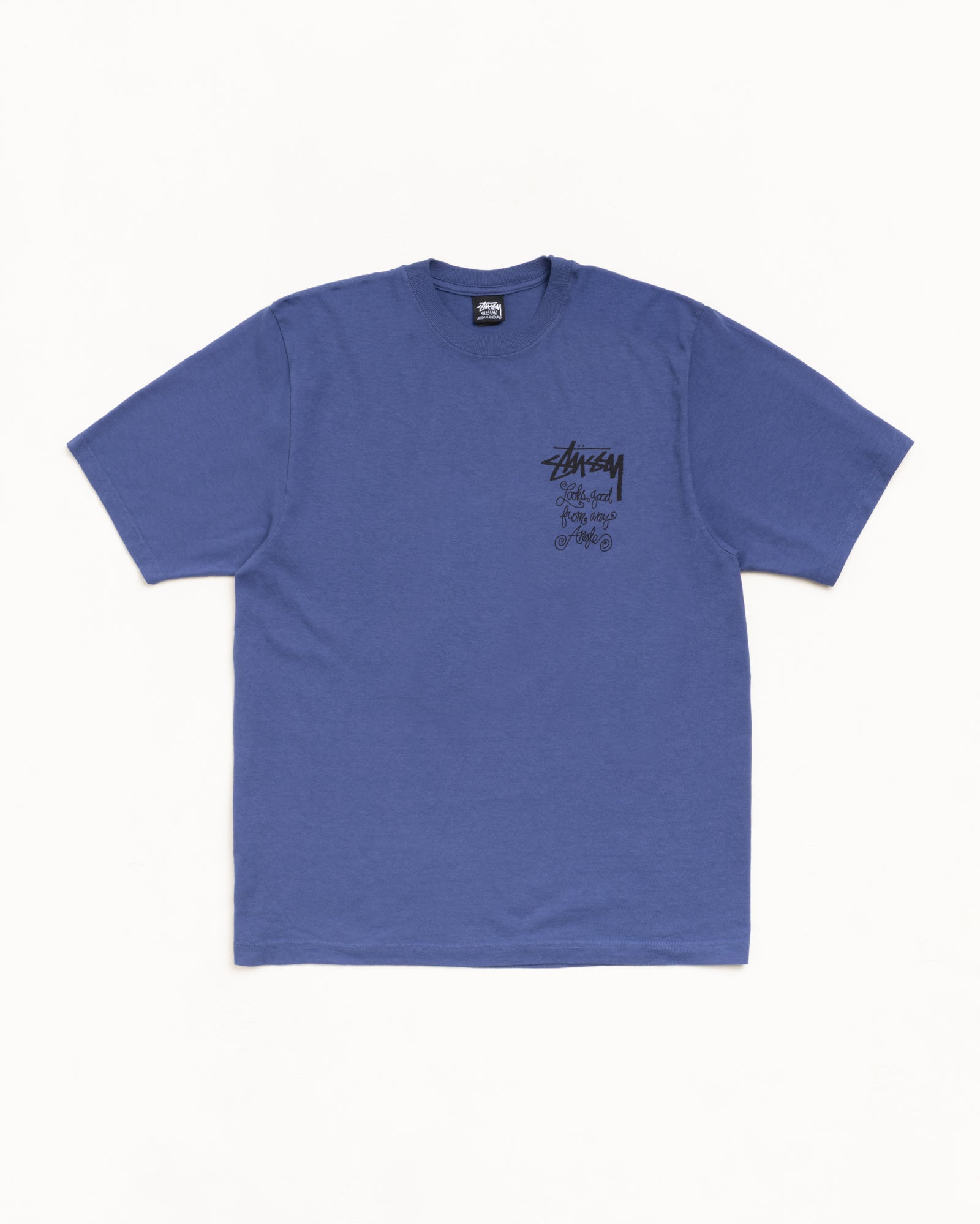 Any Angle Tee Pigment Dyed - Indigo | Tees | Stüssy Japan Any Angle Tee Pigment Dyed - Indigo | Tees | Stüssy Japan