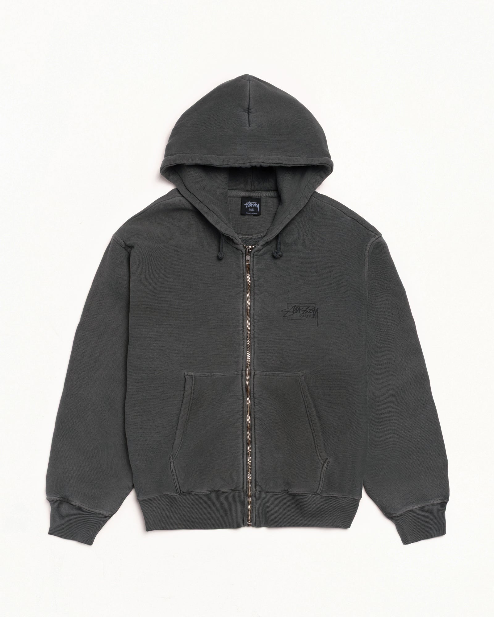 Modern Age Zip Hoodie Pigment Dyed – Black | Sweats | Stüssy Japan