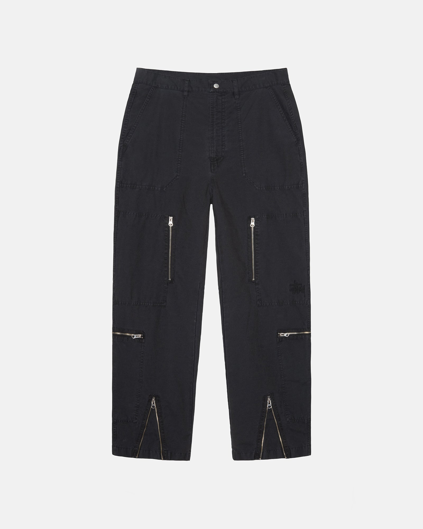 Flight Pant NyCo Pigment Dyed in black – Stüssy Japan