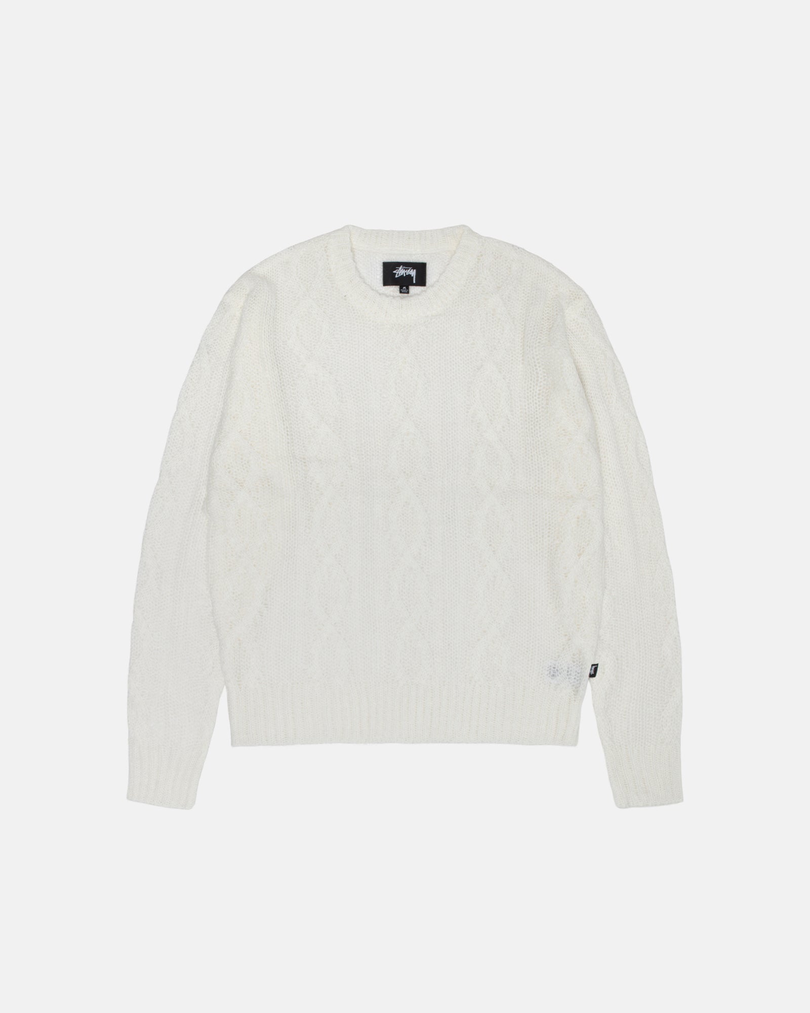 Cable Loose Knit Sweater in ivory – Stüssy Japan