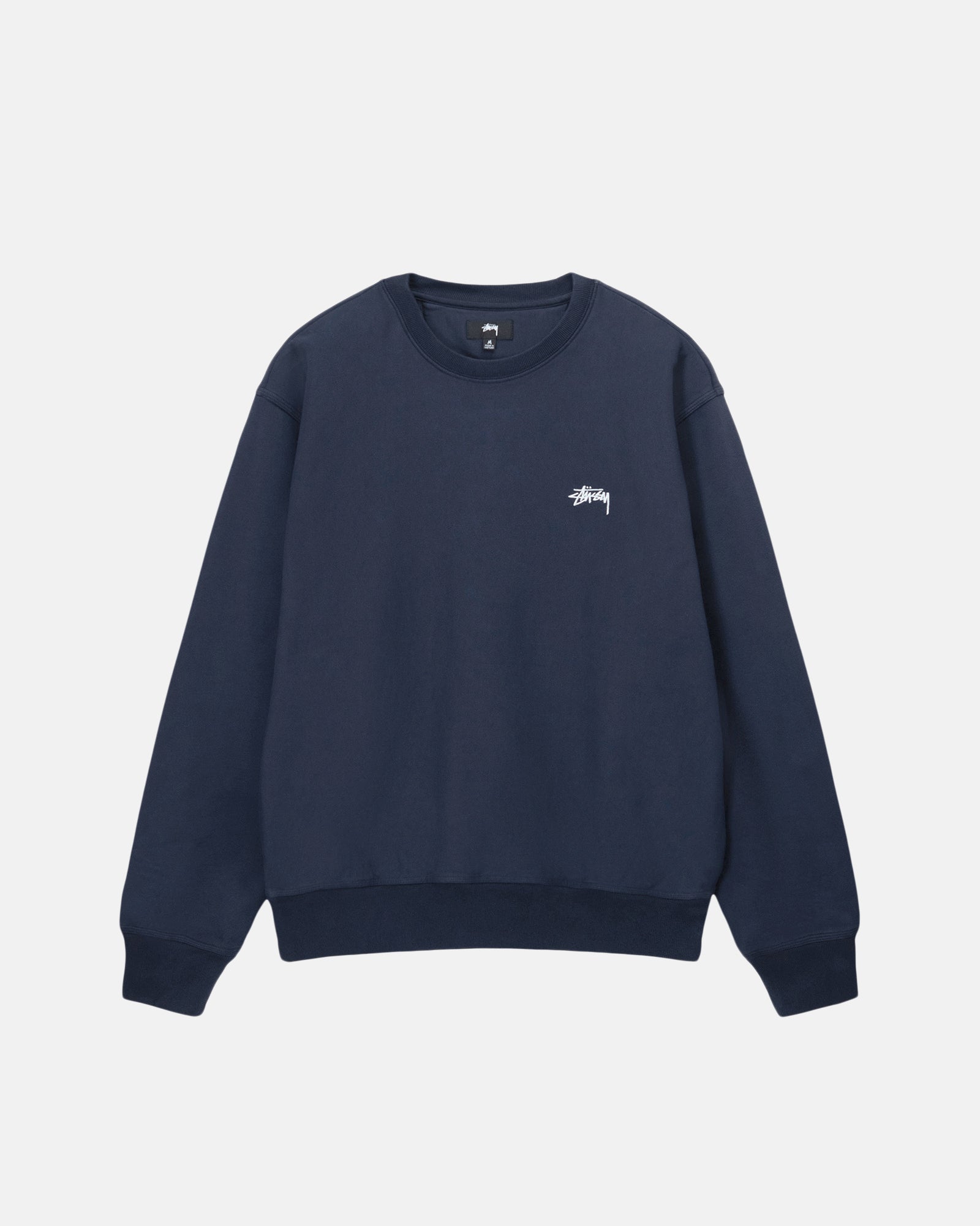 sszSTUSSY Stock Logo Crew / Navy M