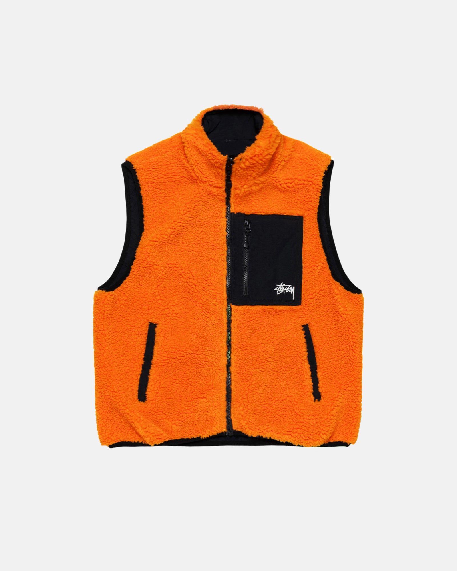 Sherpa Reversible Vest - Unisex Hoodies & Sweatshirts | Stüssy