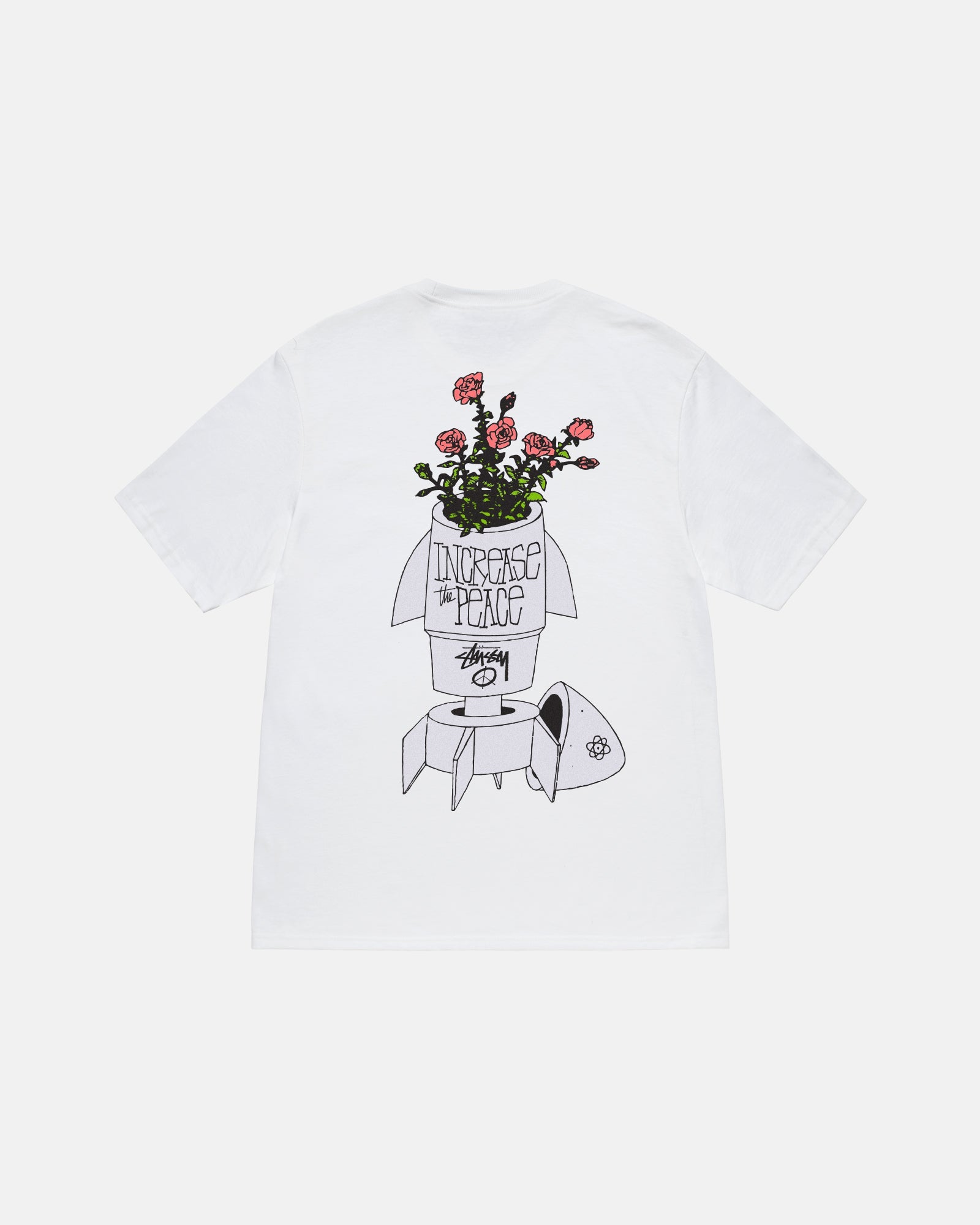 STUSSY FLOWER BOMB TEE WHITE M 【完売品】 - Tシャツ/カットソー