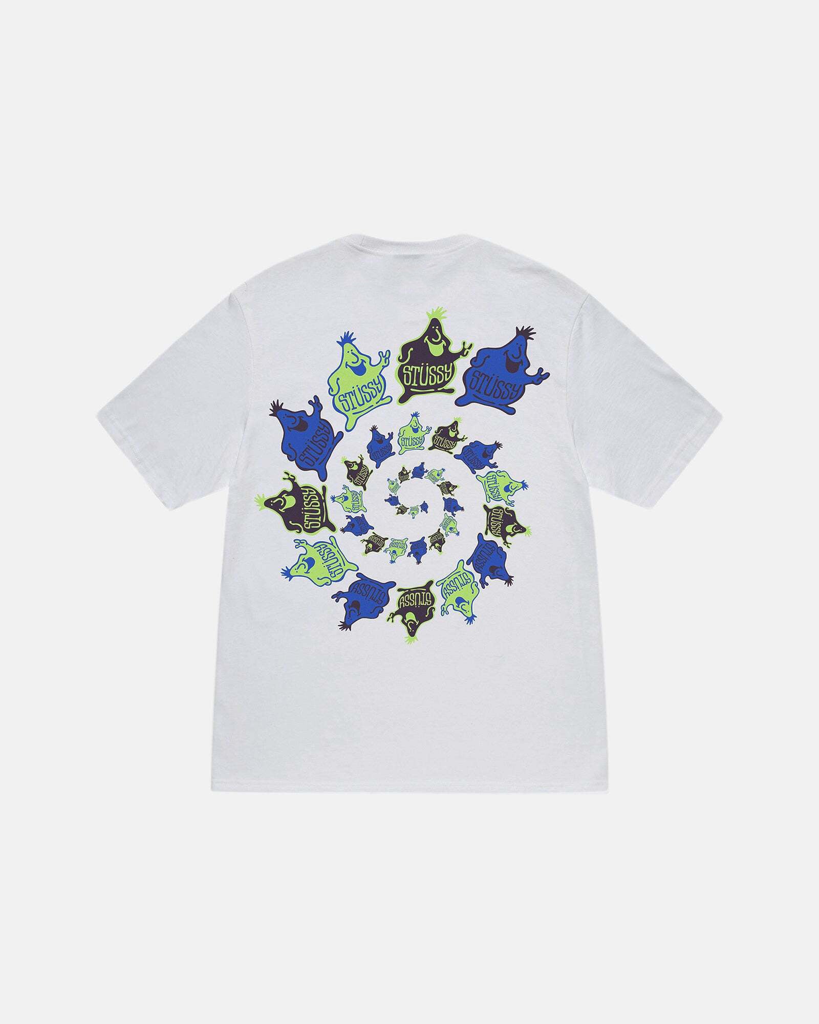 STUSSY MR.BLOB SPIRAL TEE L white | yoshi-sushi.ca