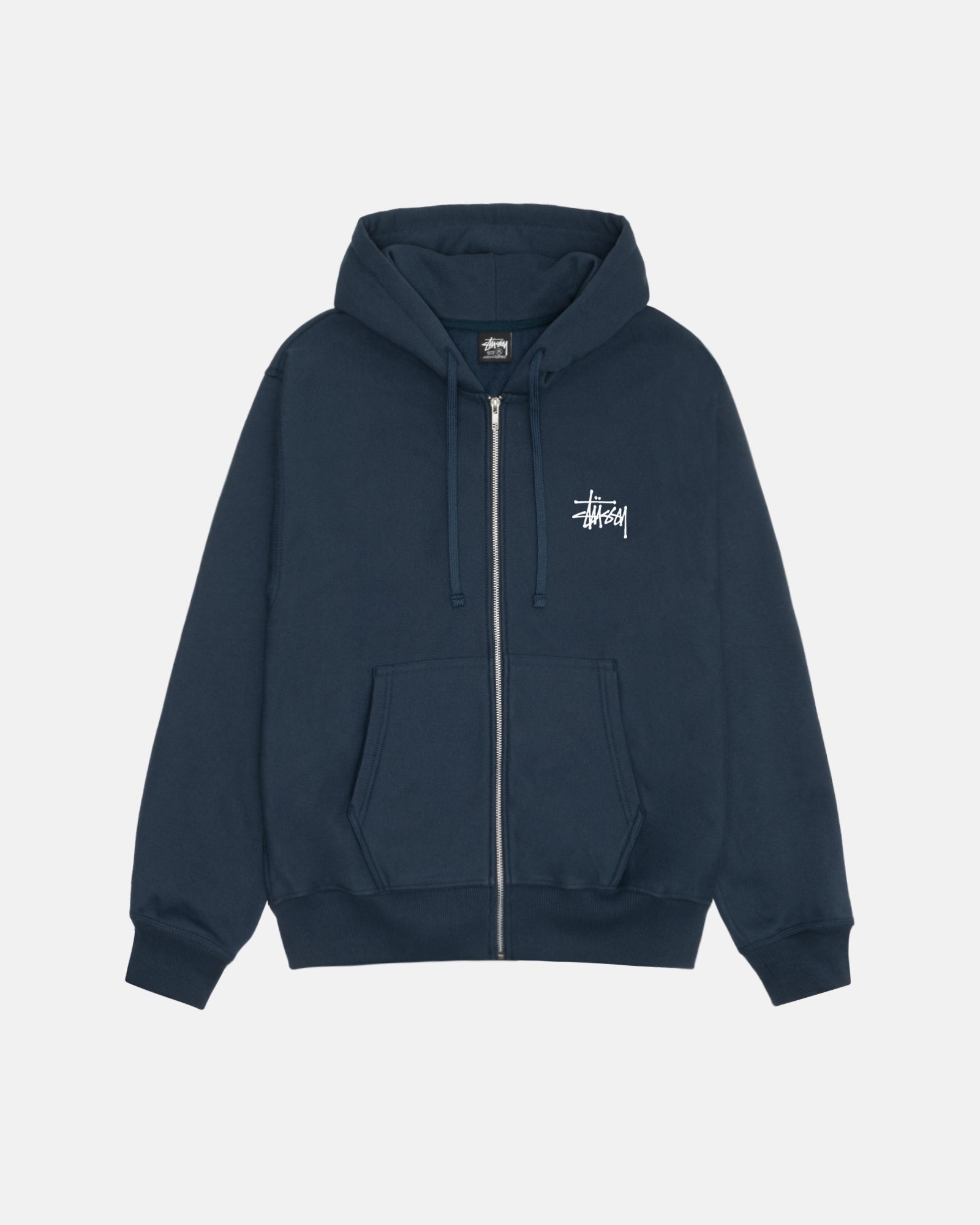 stussy zip up hoodie