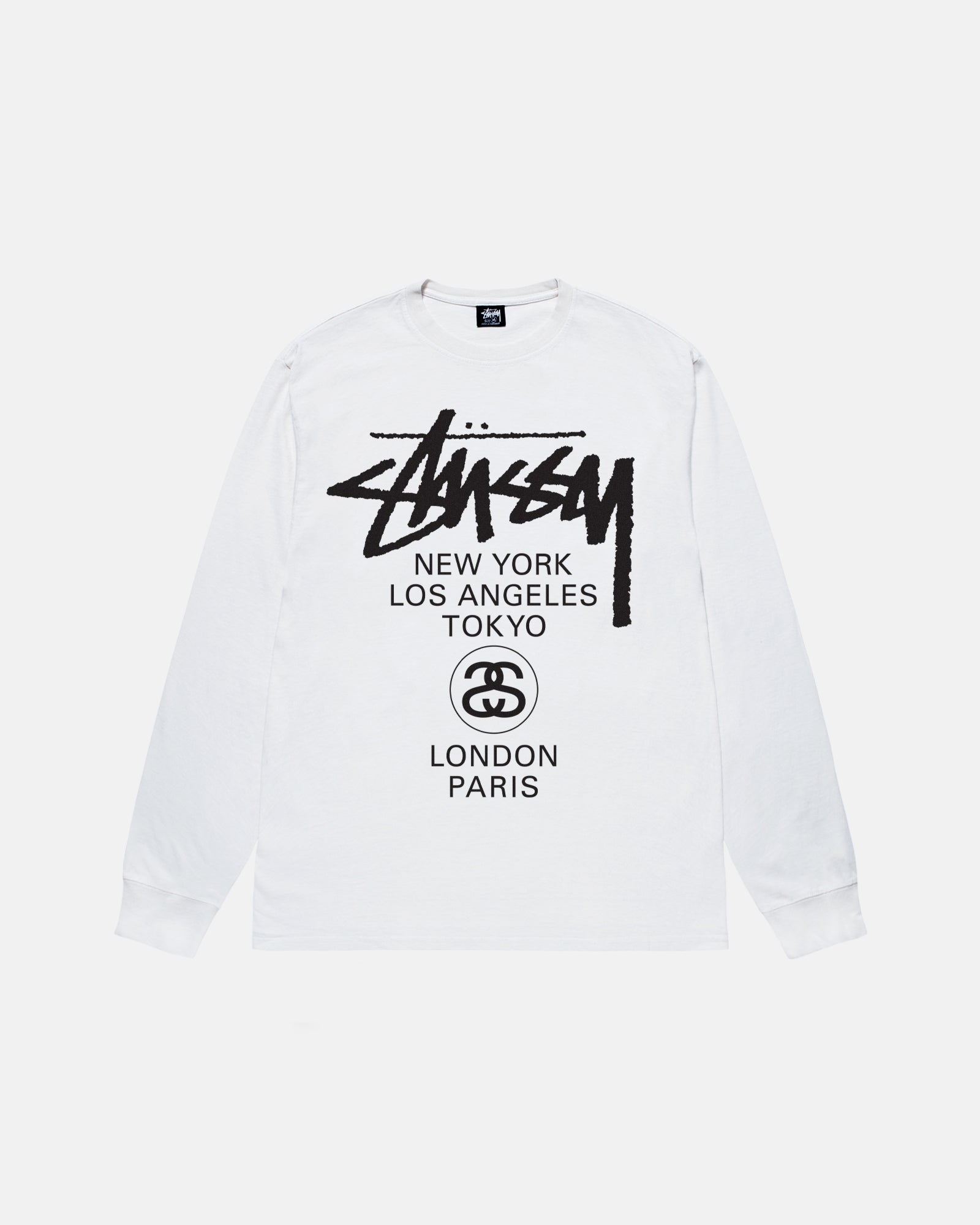 stussy world tour l/s tee - Tシャツ/カットソー(七分/長袖)