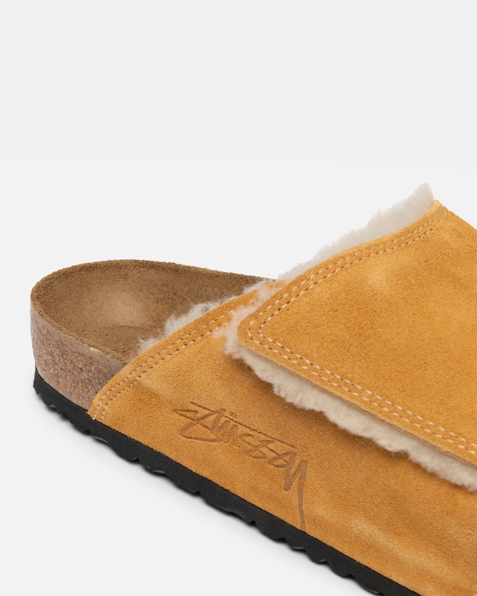 Stüssy Stüssy & Birkenstock Solana Shearling Slide Caramel Accessories