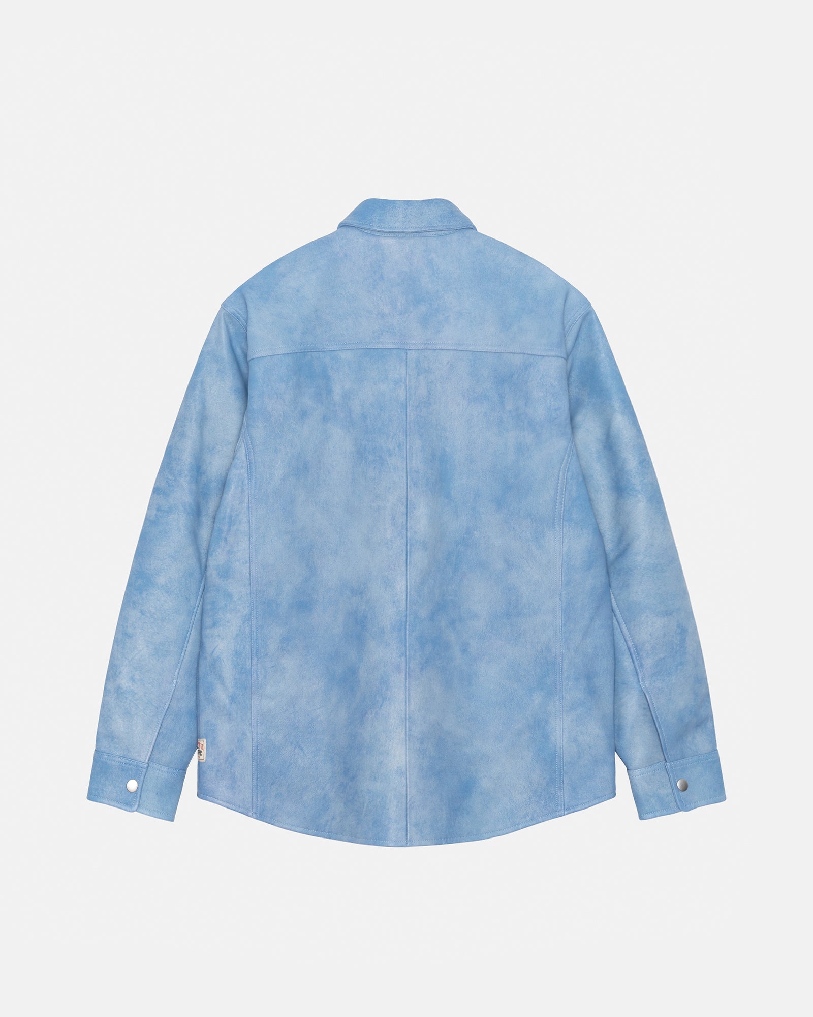 Leather Overshirt in washed blue – Stüssy Japan