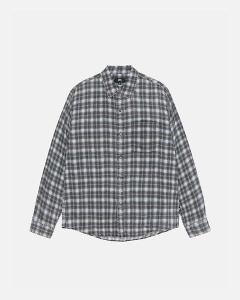 Stüssy Matthew Shirt Printed Plaid Blue Tops