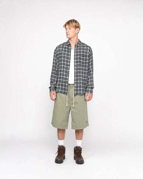 Stüssy Matthew Shirt Printed Plaid Blue Tops