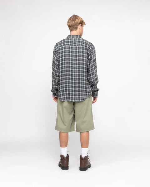 Stüssy Matthew Shirt Printed Plaid Blue Tops