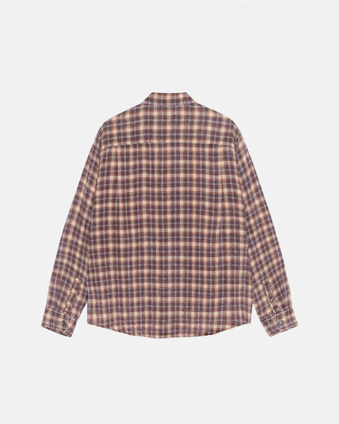 Stüssy Matthew Shirt Printed Plaid Brick Tops