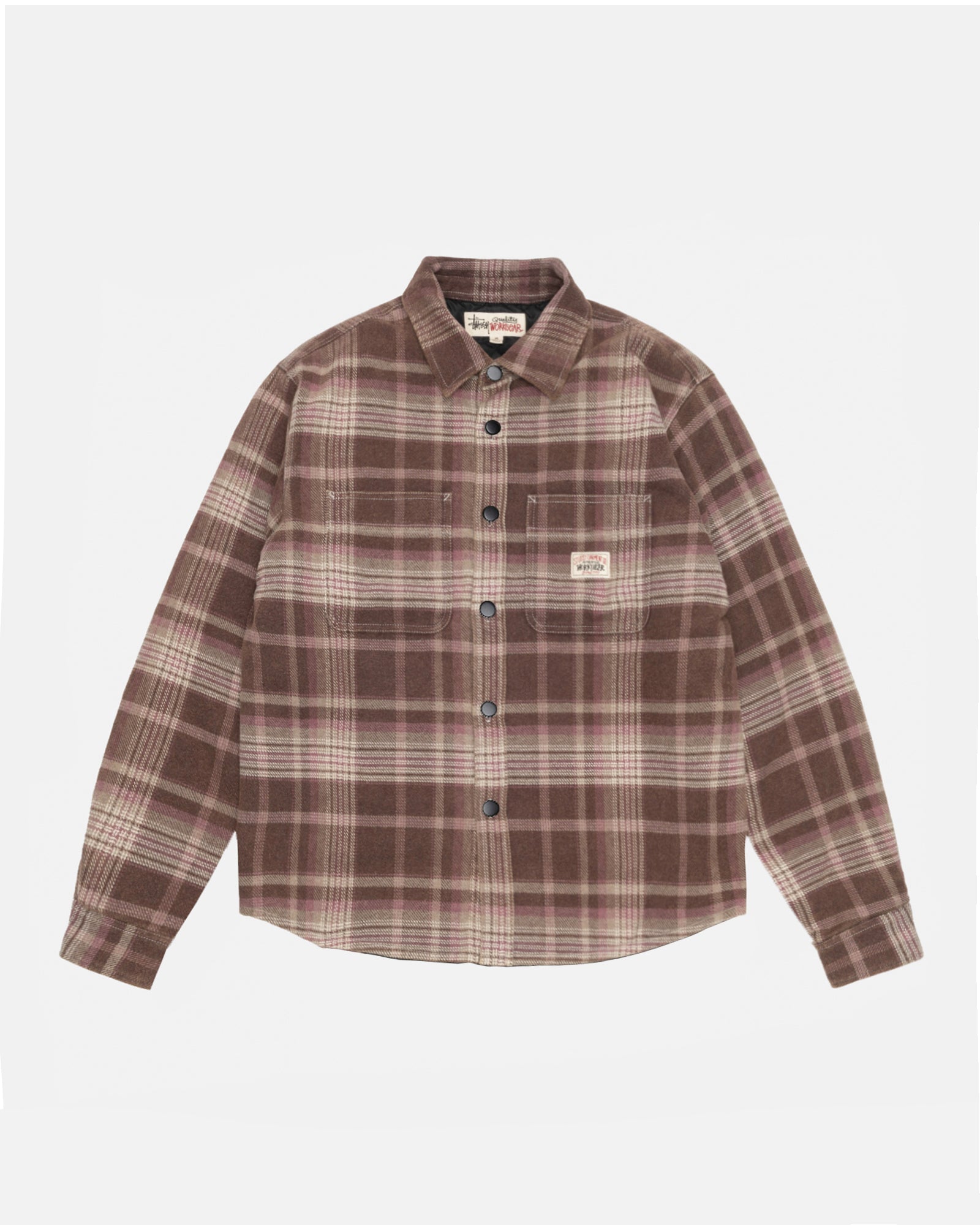 Heavy Washed Plaid Shirt in brown – Stüssy Japan