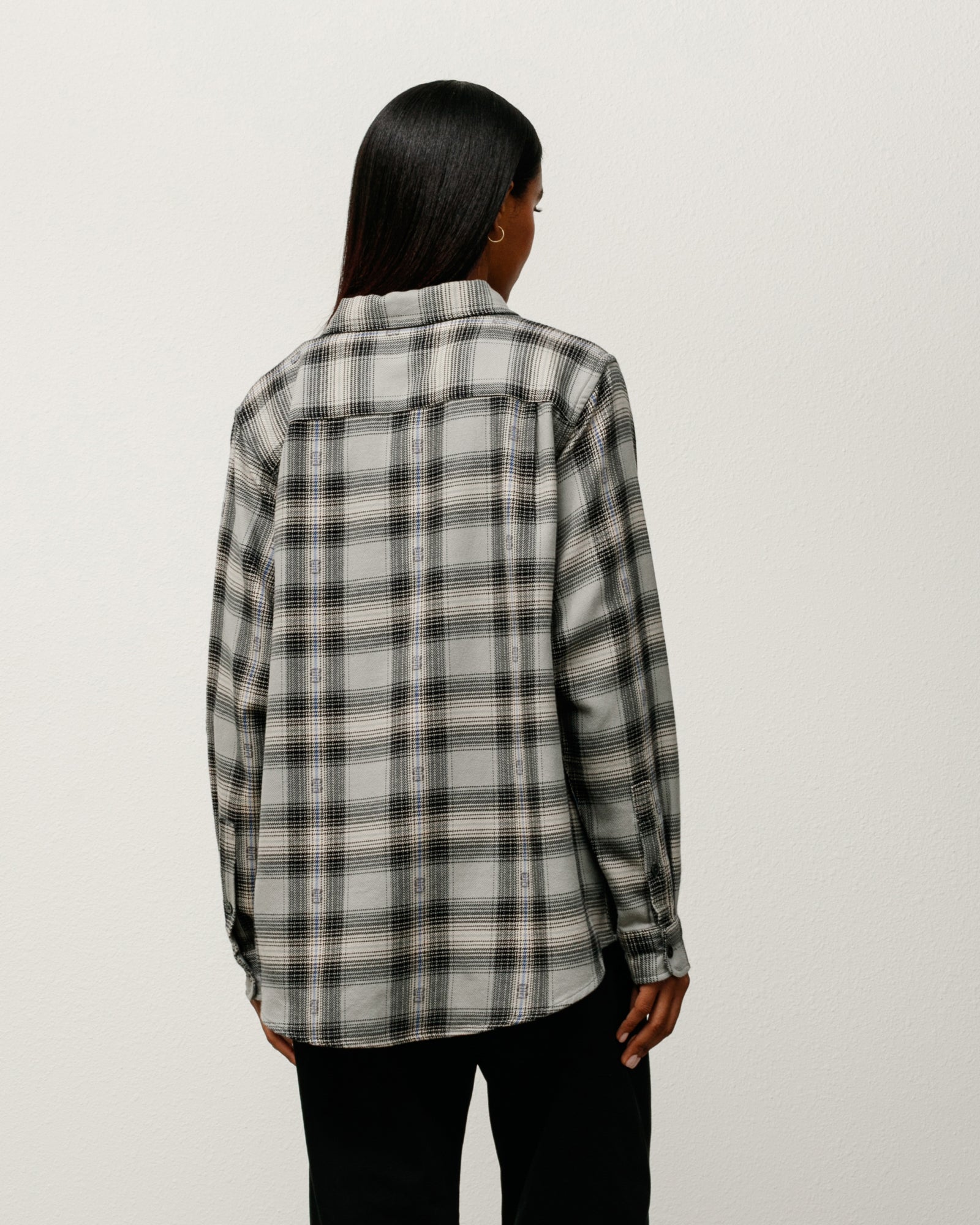 Motif Plaid Shirt – Grey | Tops | Stüssy Japan