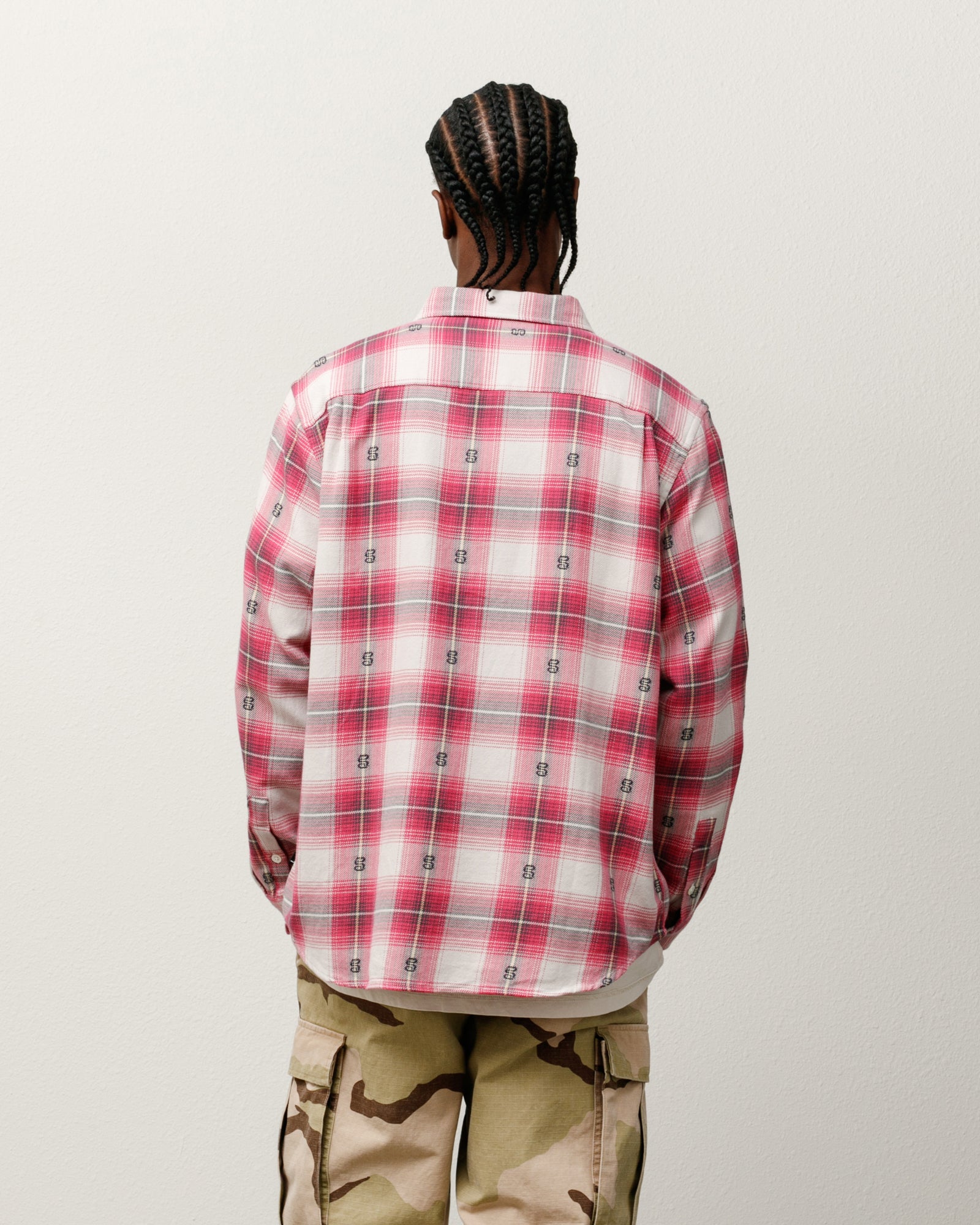 Motif Plaid Shirt – Pink | Tops | Stüssy Japan