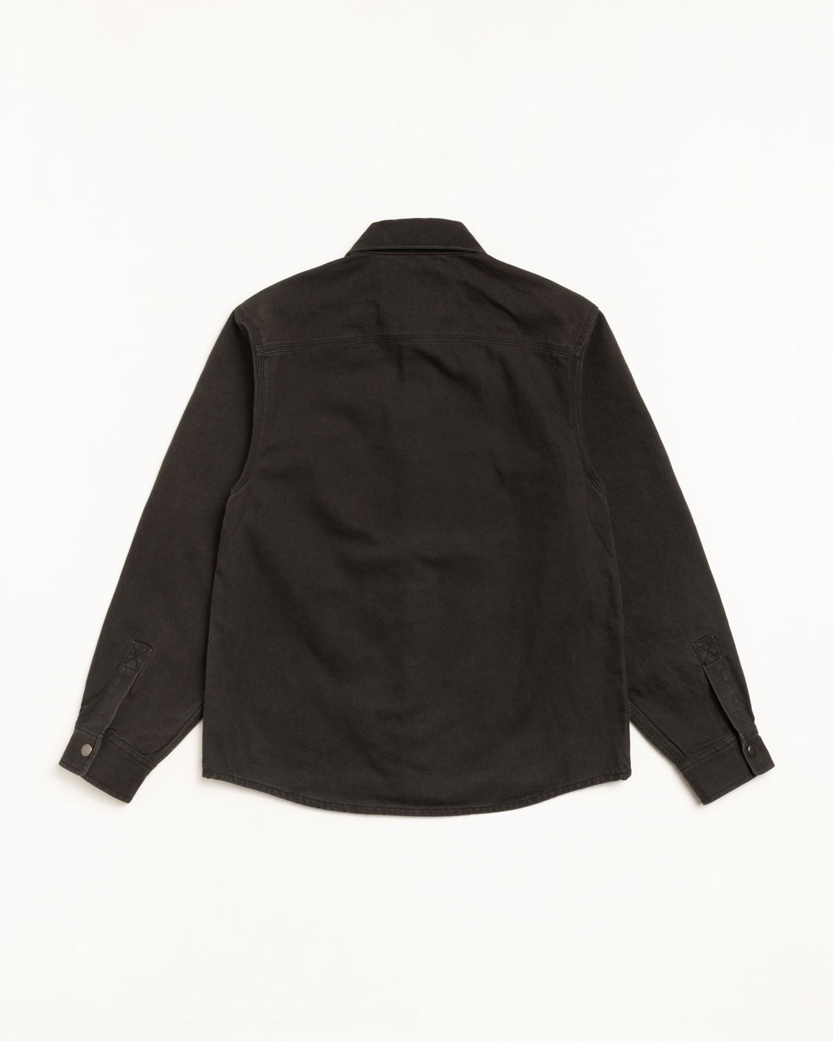 Heavy Washed Canvas Shirt – Black | Tops | Stüssy Japan
