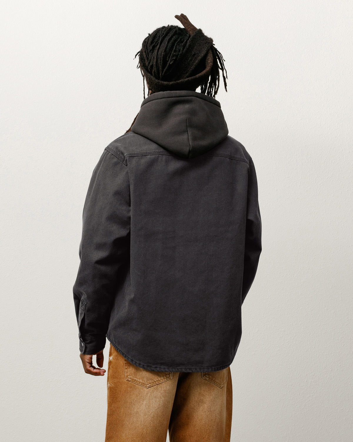 Heavy Washed Canvas Shirt – Black | Tops | Stüssy Japan