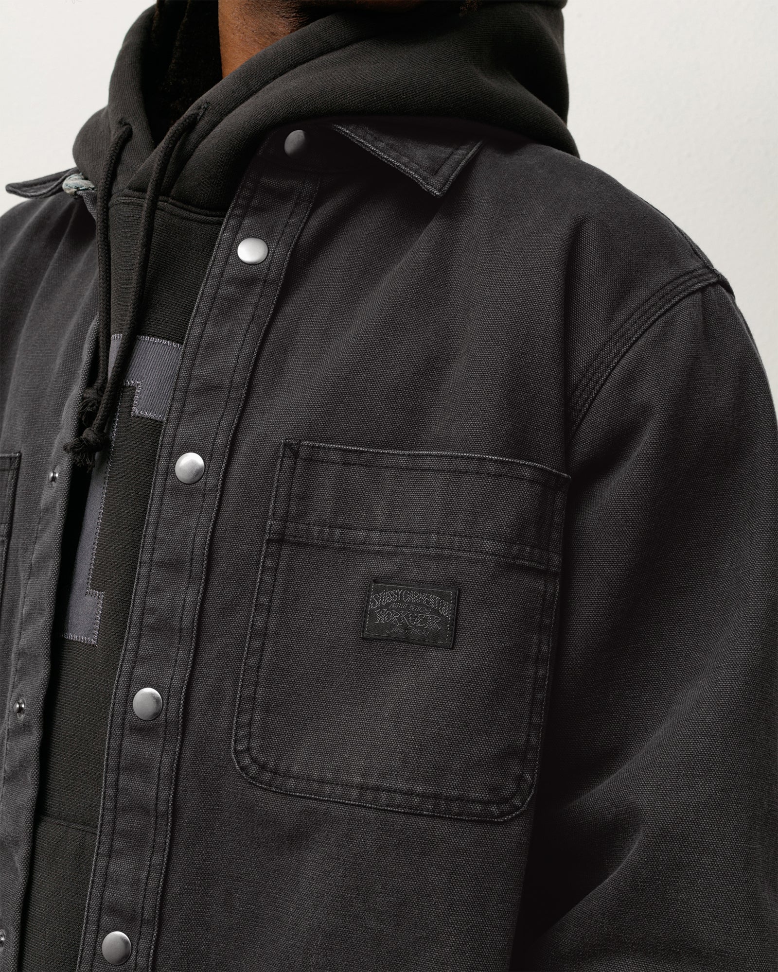 ジャケット・アウター Stussy Washed Canvas Work Shirt Jackets Stüssy Washed Canvas Work Shirt Dusty Rose | Footshop