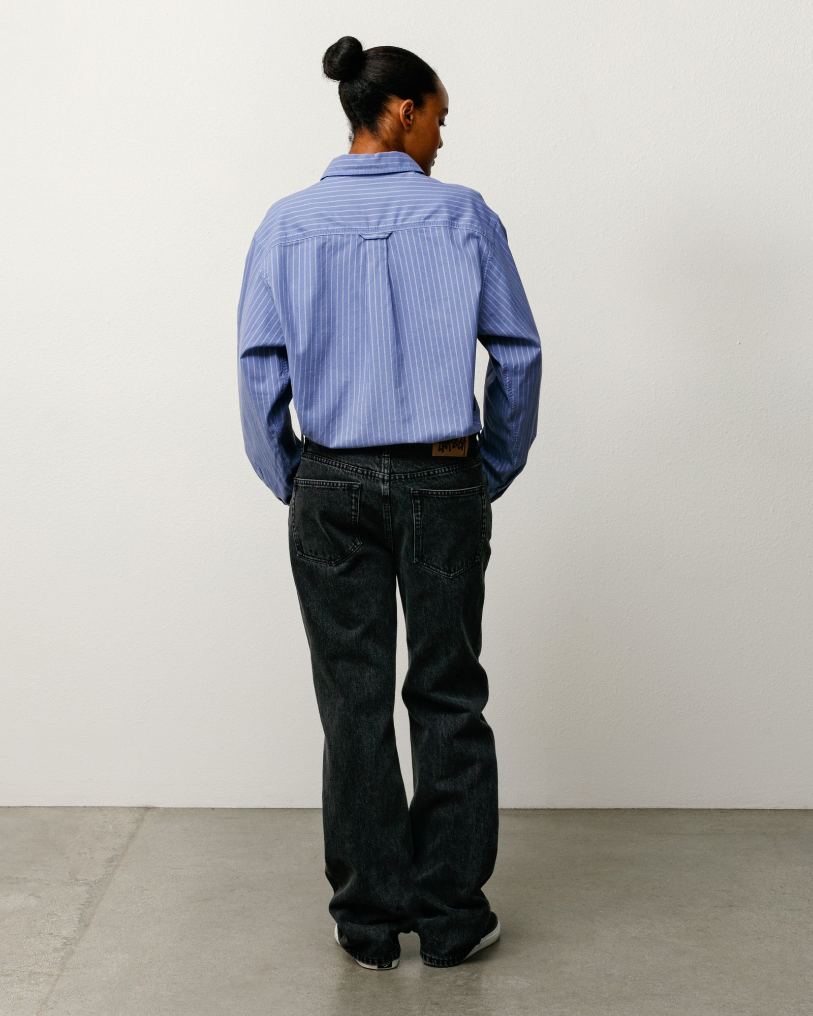 OXFORD SHIRT ボタンシャツ ブルーストライプ
