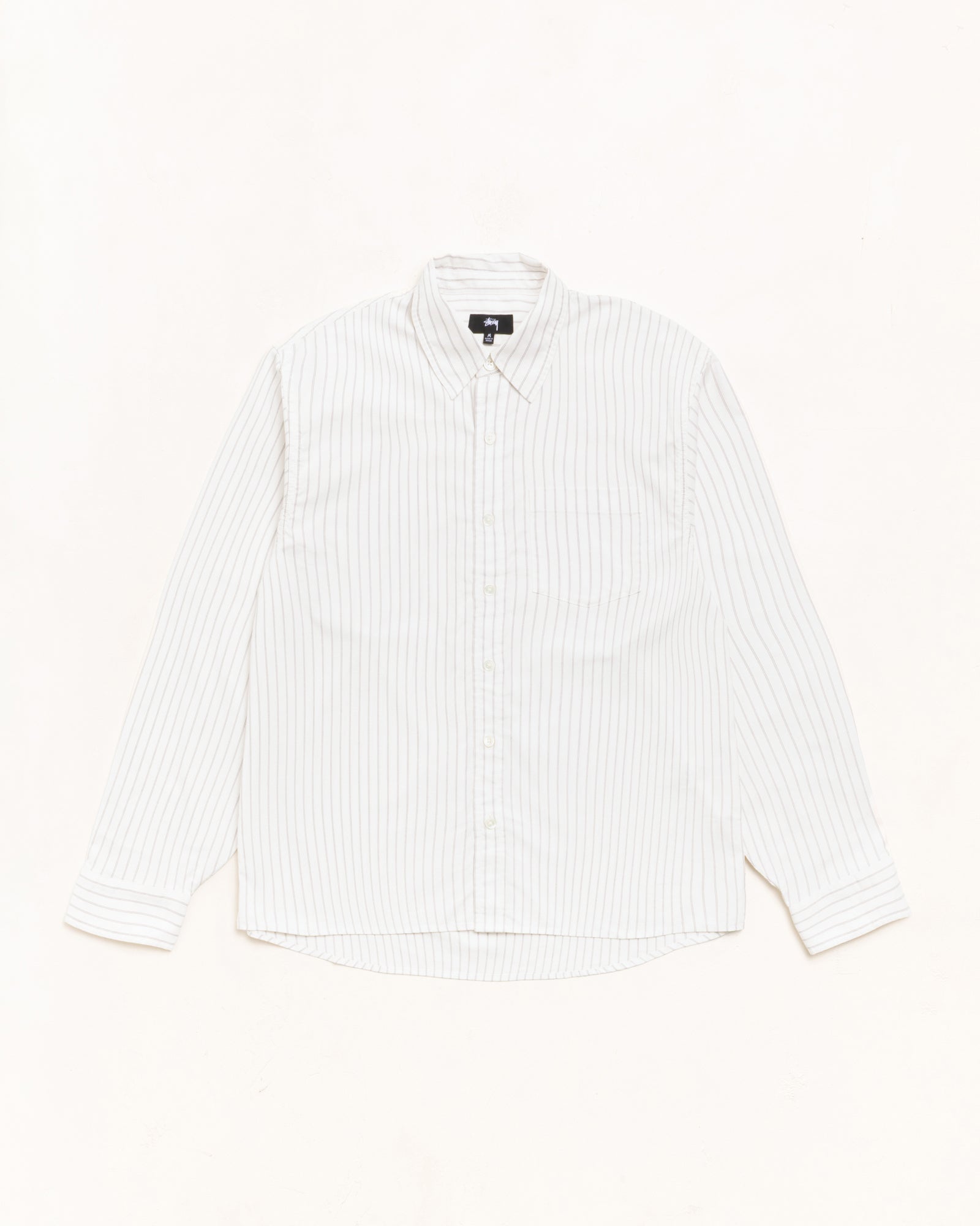 Oxford Shirt - Grey Stripe | Tops & Shirts | Stüssy Japan