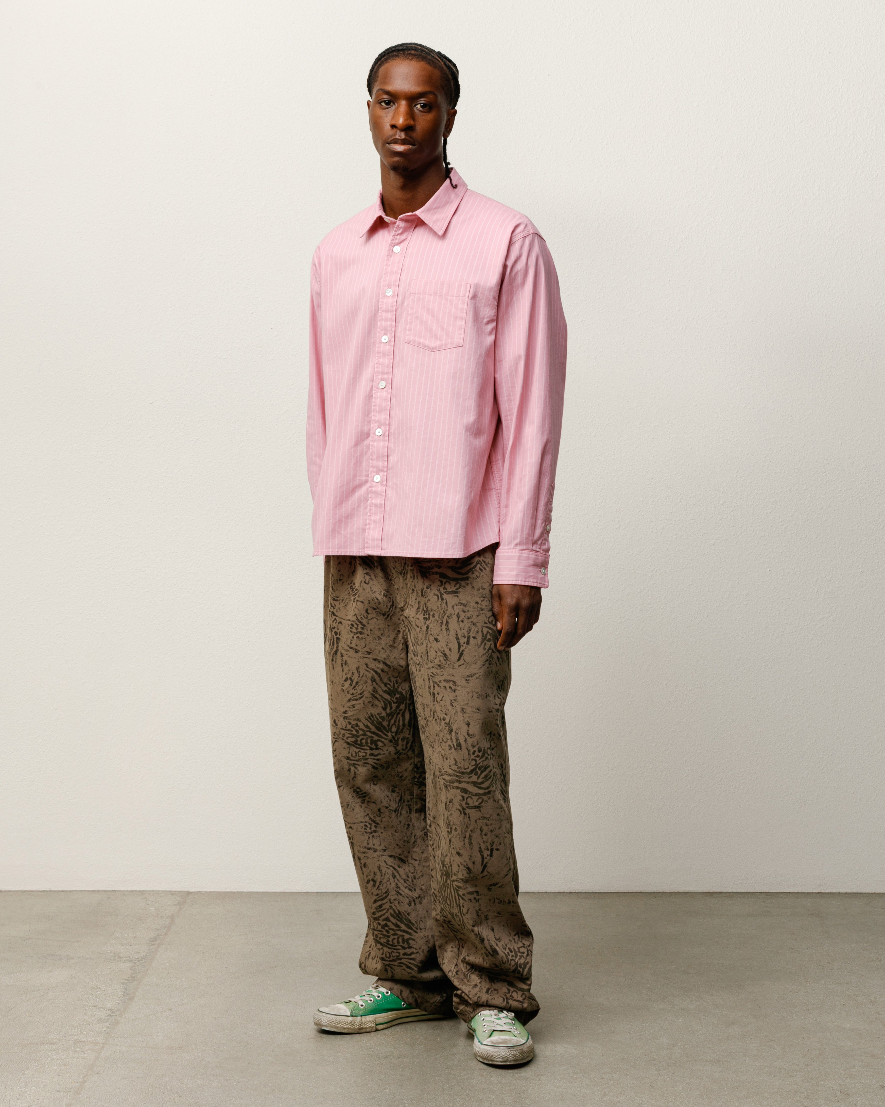 Oxford Shirt – Pink Stripe | Tops & Shirts | Stüssy Japan