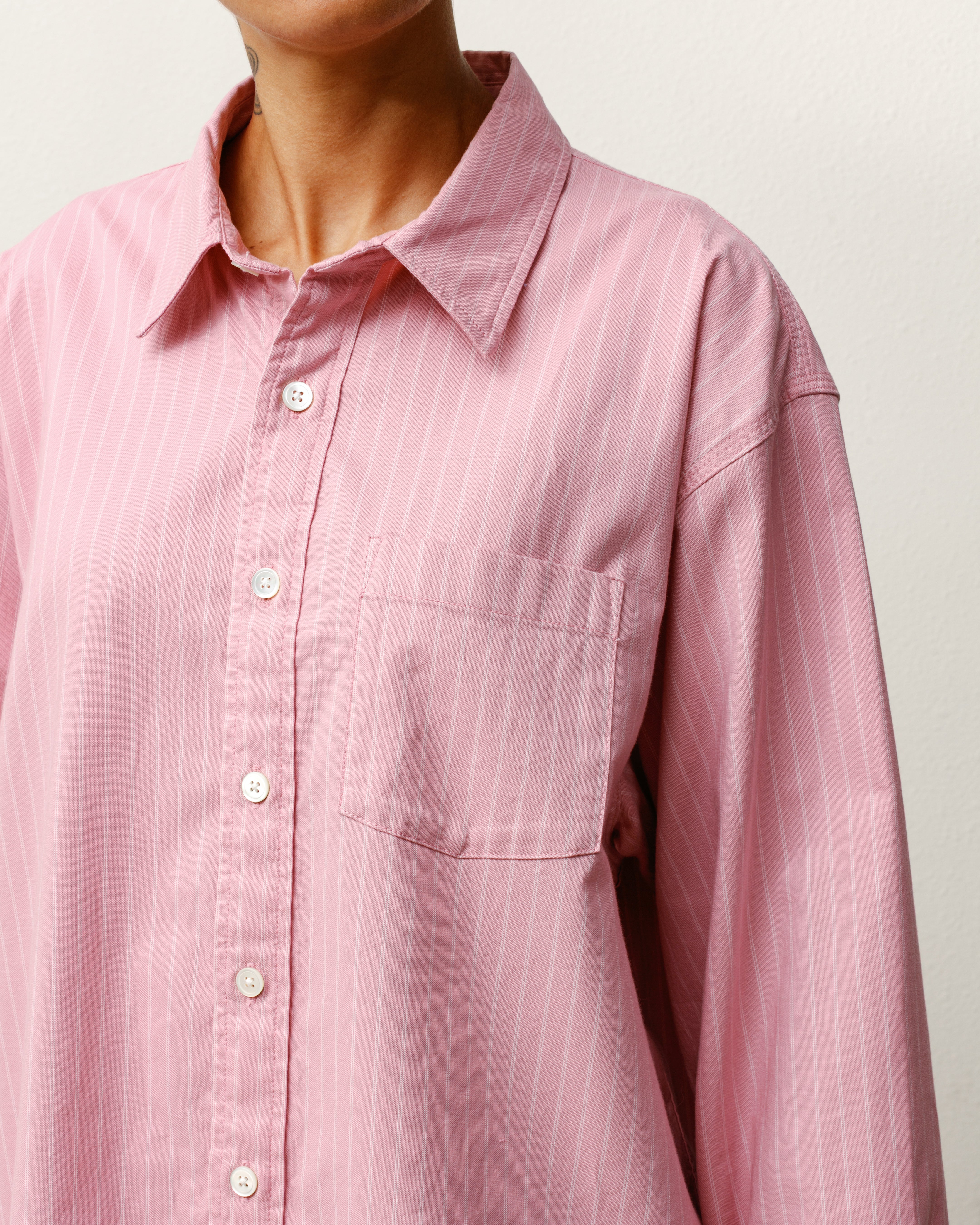 Oxford Shirt – Pink Stripe | Tops & Shirts | Stüssy Japan