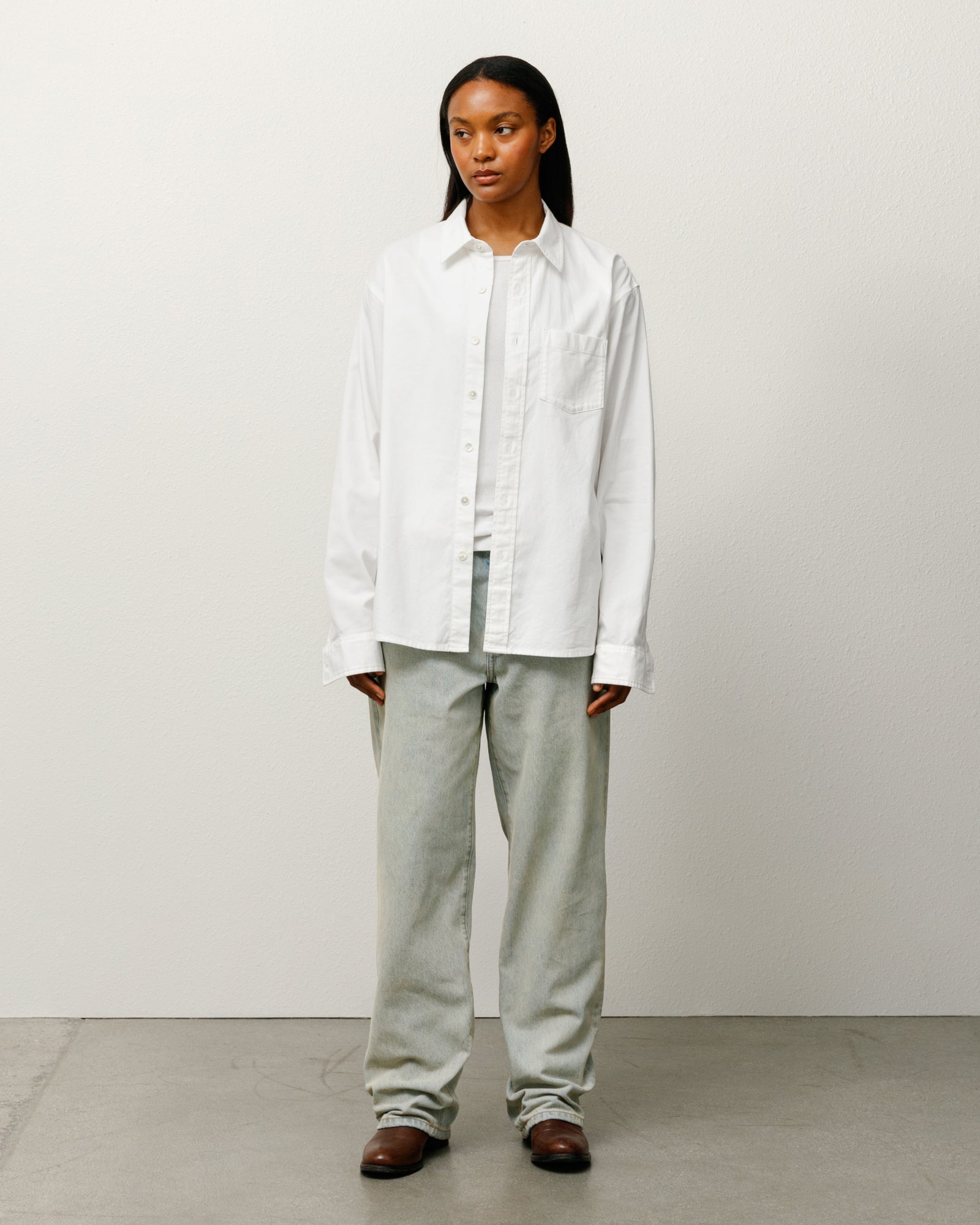 Oxford Shirt – White | Tops & Shirts | Stüssy Japan