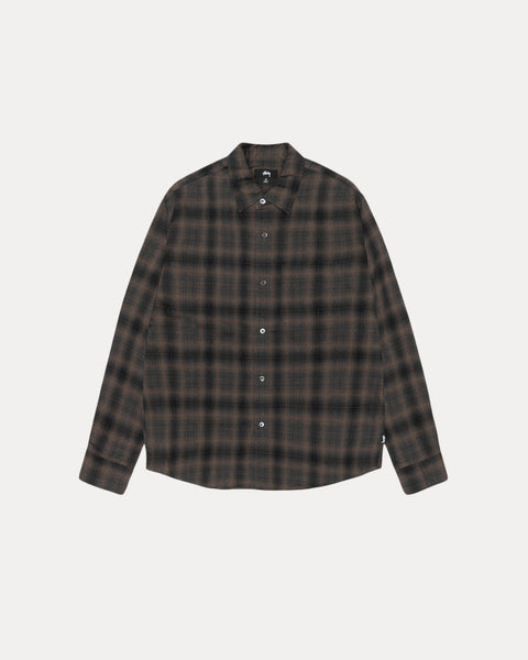 Matthew Plaid Shirt Sd Mens Long Sleeve In Brown