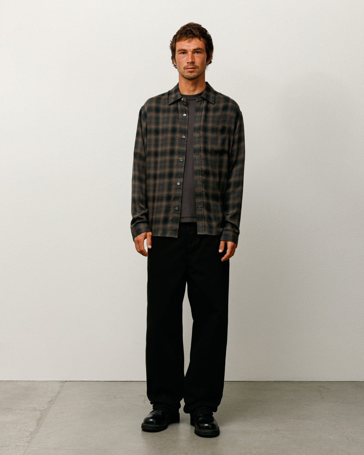 MATTHEW PLAID SHIRT – ブラウン | トップス＆シャツ | Stüssy Japan
