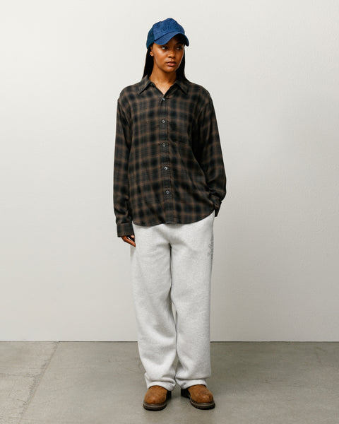 Matthew Plaid Shirt Sd Mens Long Sleeve In Brown