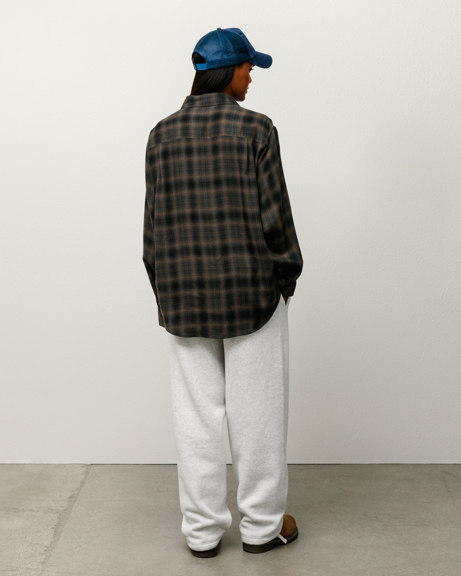 Matthew Plaid Shirt Sd Unisex Long Sleeve In Brown