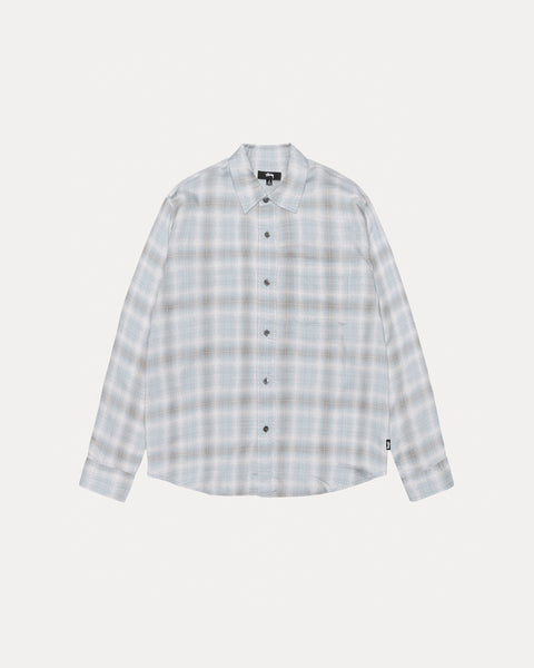 Matthew Plaid Shirt Sd Mens Long Sleeve In Lt. Blue